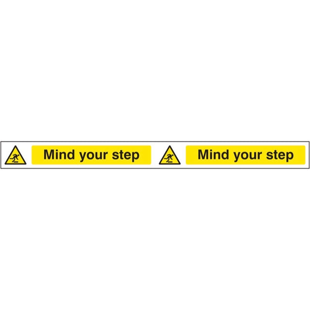 Mind your step strip 400x35mm