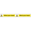 Mind your head strip 400x35mm