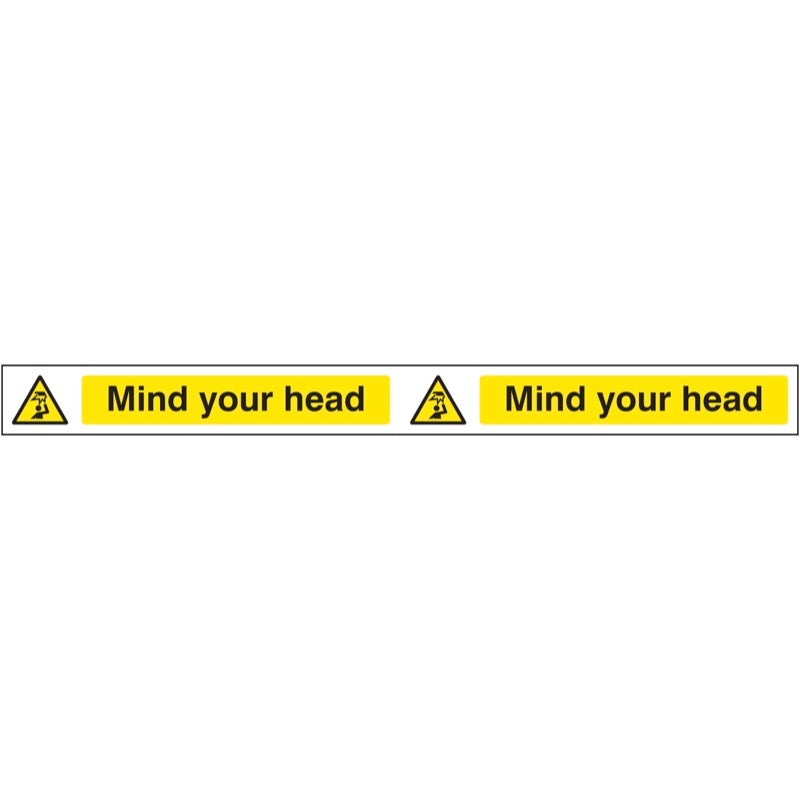 Mind your head strip 400x35mm