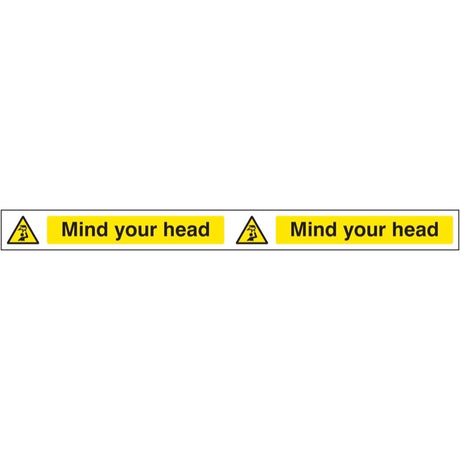 Mind your head strip 400x35mm