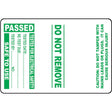 100 PAT Test Cable Wrap Labels - Passed 75x50mm