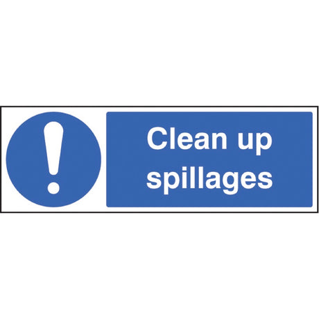 Clean up spillages