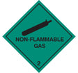 100 S/A labels 100x100mm Non flammable gas