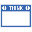 Think (write your message), 300x400mm rigid PVC with wipe clean over laminate