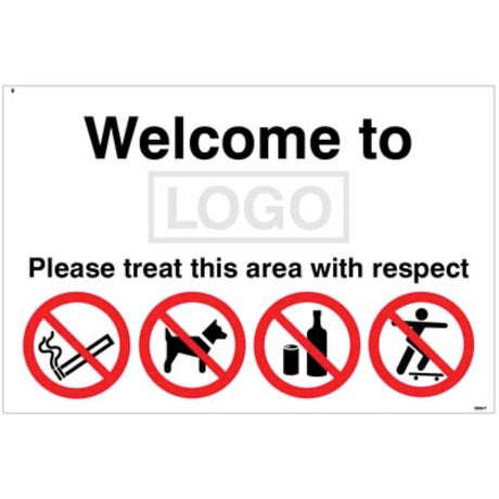 Welcome to (add school name/logo) Please treat this area with respect