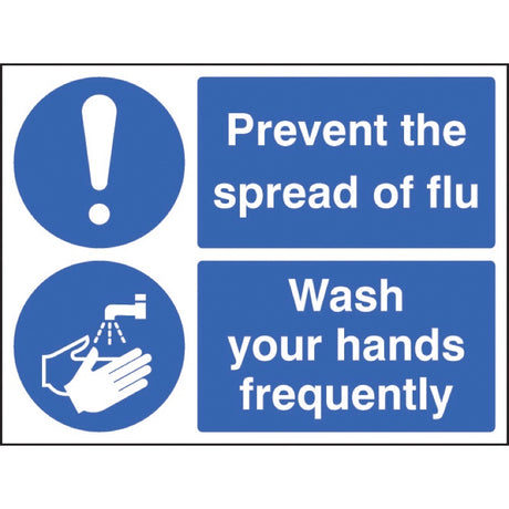 Prevent the spread of flu - Wash your hands frequently