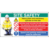 Site Safety banner  (as 6415) c/w eyelets