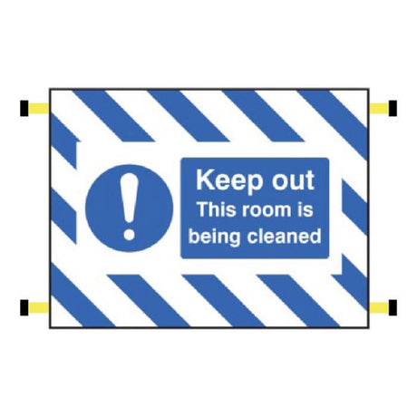 Door Screen Sign- Keep out, this room is being cleaned 600x450mm