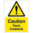 Caution Farm livestock