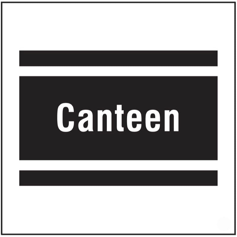 Canteen, site saver sign 400x400mm