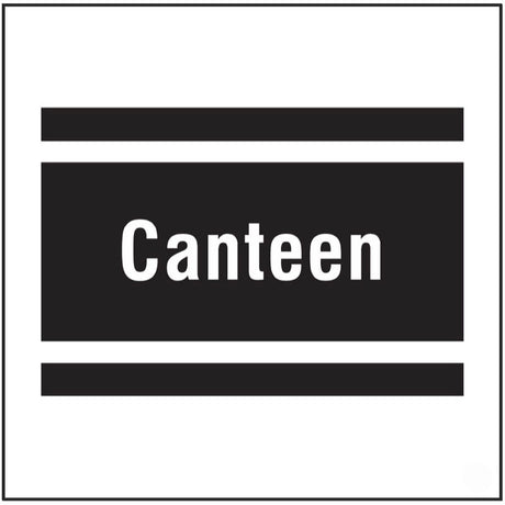 Canteen, site saver sign 400x400mm