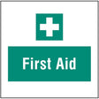 First aid, site saver sign 400x400mm