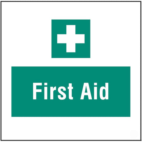 First aid, site saver sign 400x400mm