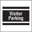 Visitor parking, site saver sign 400x400mm