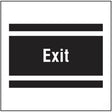 Exit, site saver sign 400x400mm