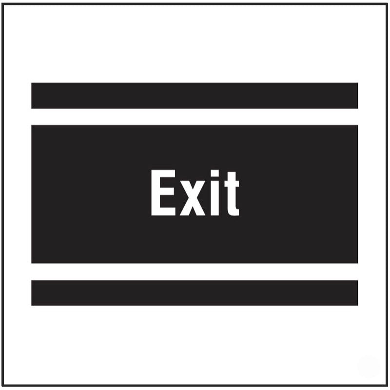 Exit, site saver sign 400x400mm