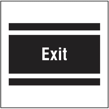 Exit, site saver sign 400x400mm