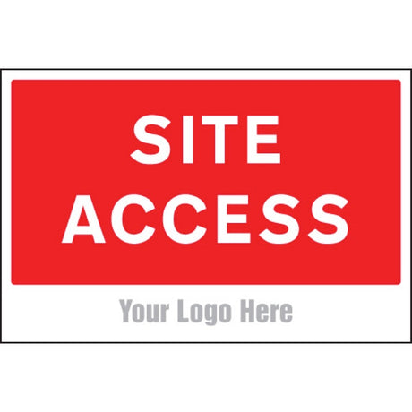 Site access, site saver sign 600x400mm