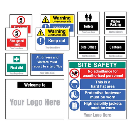 Site Saver Construction Kit (Pack of 12) with optional branding