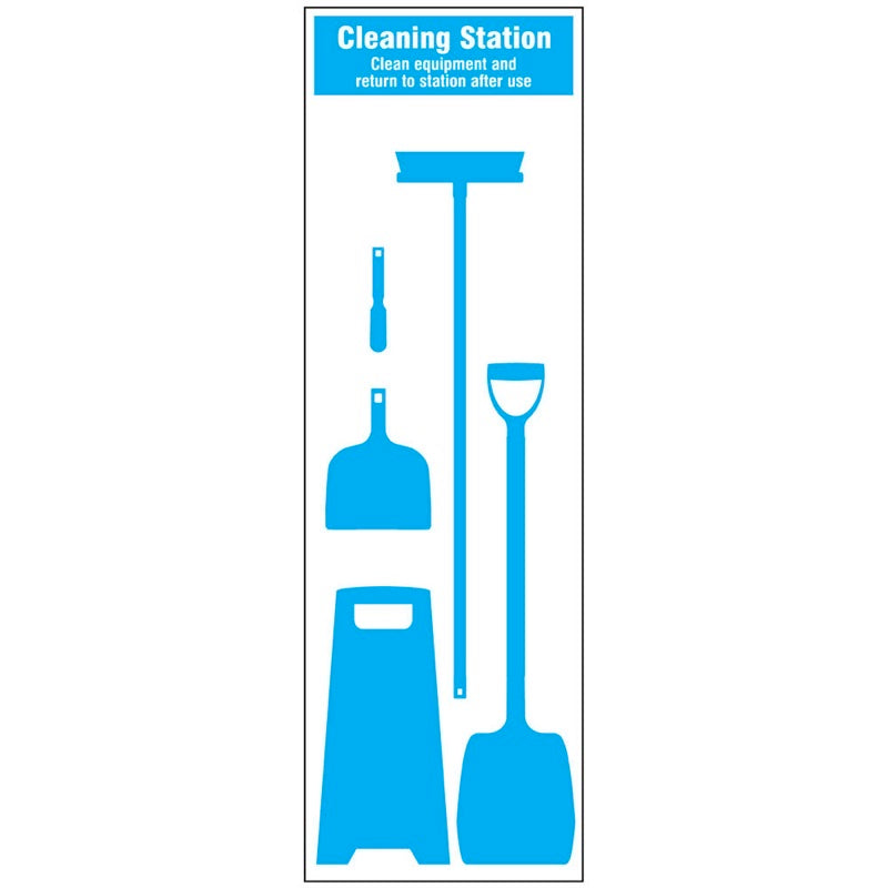 Cleaning Station Shadow Board - 5 piece 600x2000mm 10mm foam pvc