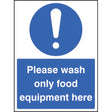 Wash only food equipment