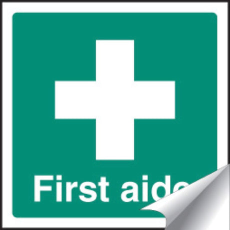 First aider sticker 50x50mm