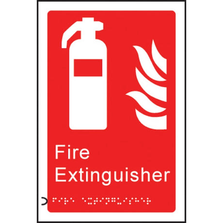 Braille - Fire extinguisher