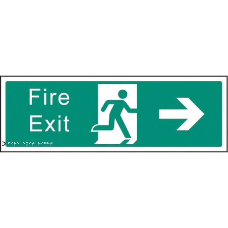 Braille - Fire exit right