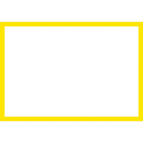 Blank Adapt-a-sign - Yellow Border 215x310mm