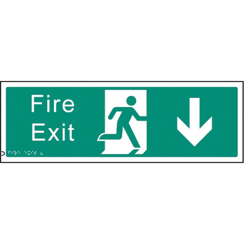 Braille - Fire exit down