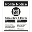 Refrigerator - Do's & Dont's