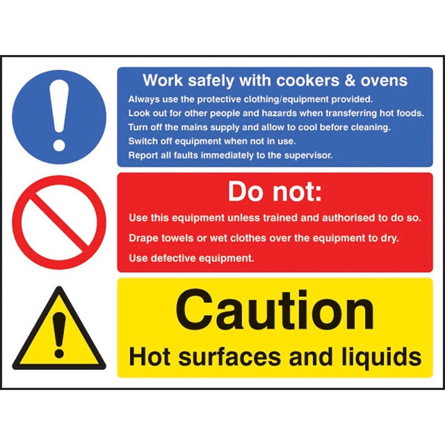 Work safety with cookers & ovens