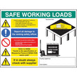 SWL mezzanine floor sign 5mm foamex 600x450mm