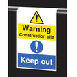 Roll top - Warning construction site keep out