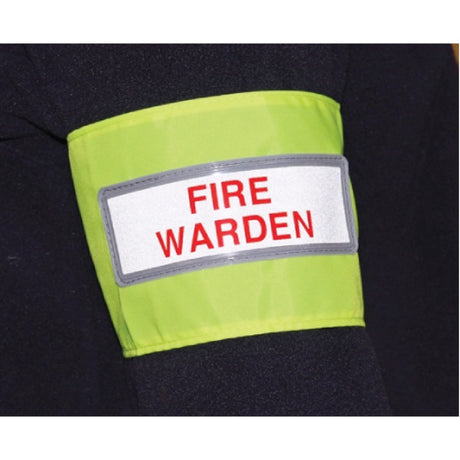 Fire warden reflective armband