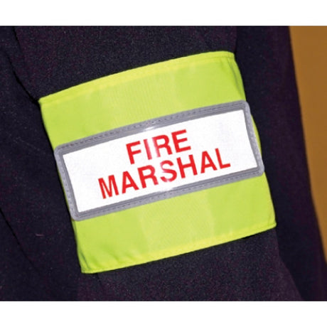 Fire marshal reflective armband