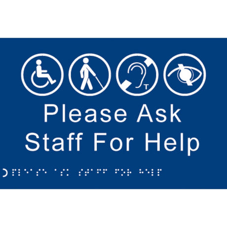 Braille - Please ask staff for help