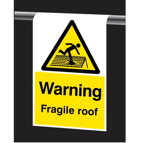 Roll top - Warning fragile roof