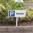 Parking director verge sign 450x150mm (post 800mm)