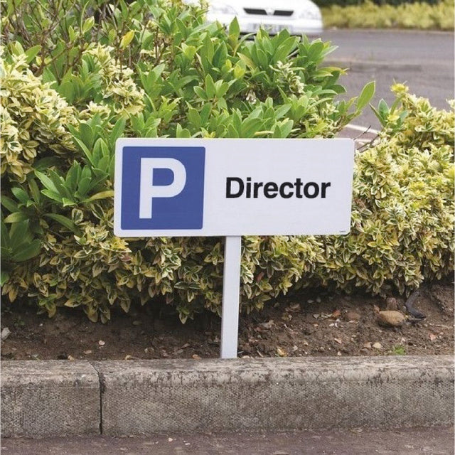 Parking director verge sign 450x150mm (post 800mm)