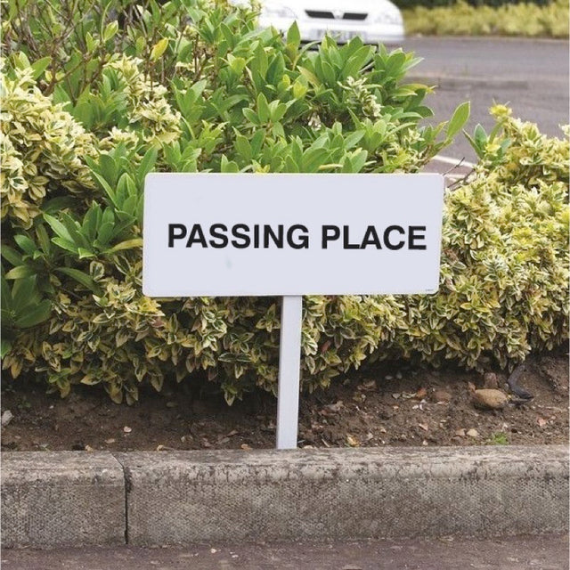 Verge sign - Passing place 450x150mm (post 800mm)