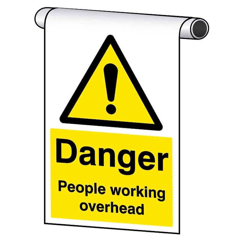 Roll top - Danger People working overhead