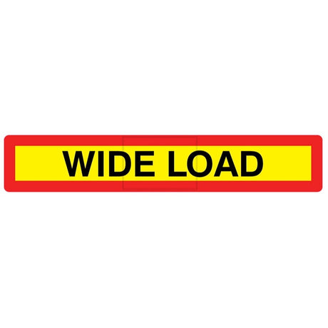 Wide load panel 1265x225mm reflective aluminium