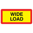 Wide load panel 525 x 250mm reflective aluminium