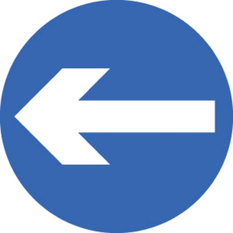 Direction arrow left/right Class R2 Permanent 600mm (3mm aluminium composite)