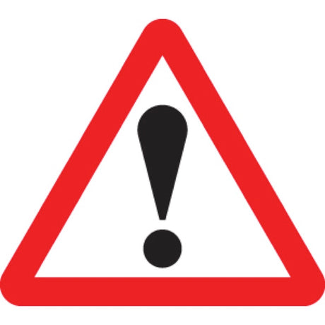 ! Other danger ahead class R2 600mm triangle c/w channelling