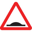 Road hump ahead class RA1 600mm triangle