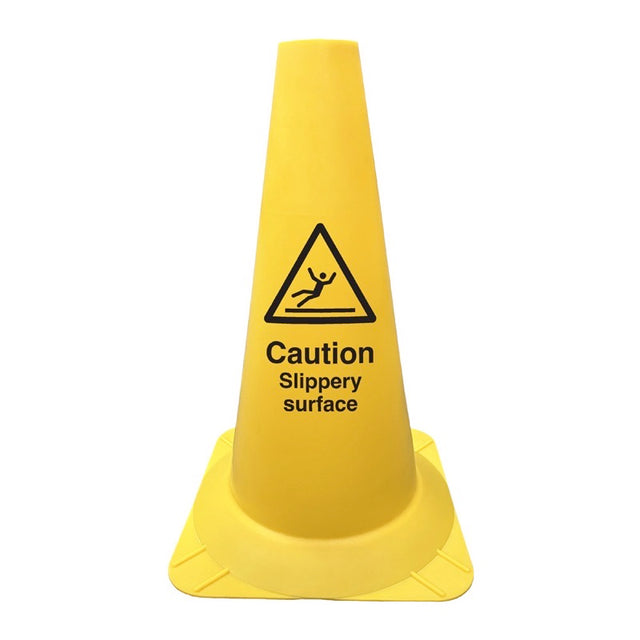 Slippery surface hazard cone round 500mm