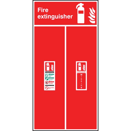 Fire extinguisher location board - co2