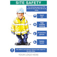 PPE requirement sign (Hat,Hivis,Gloves,Boots)